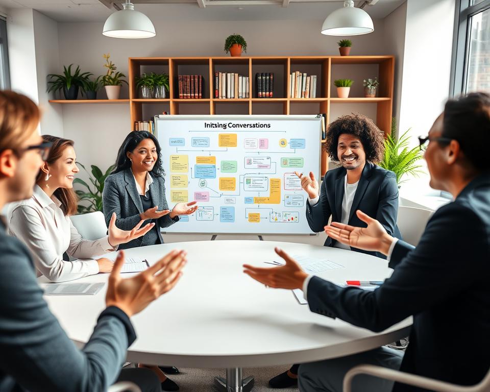 Workflow para iniciar conversaciones efectivas en salas de chat